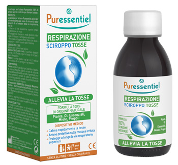 PURESSENTIEL SCIROPPO TOSSE RESPIRAZIONE DISPOSITIVO MEDICO 125 ML - goldeneffe.it