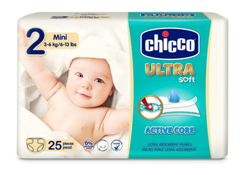 CHICCO PANNOLINO ULTRA CHICCHO MINI 25 X 10 - goldeneffe.it