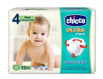 CHICCO PANNOLINO ULTRA CHICCHO MAXI 19 X 10 - goldeneffe.it