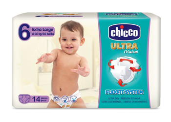 CHICCO PANNOLINO ULTRA XL 14 PEZZI - goldeneffe.it
