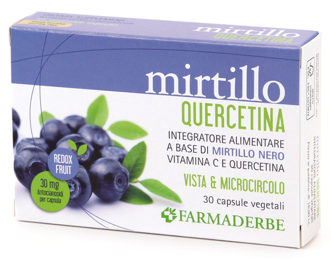 MIRTILLO QUERCETINA 30 CAPSULE VEGETALI - goldeneffe.it