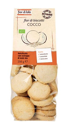 FIOR DI BISCOTTI COCCO 250 G - goldeneffe.it