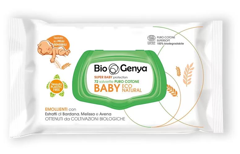 BIOGENYA ECO NATURAL BABY COTONE 72 PEZZI - goldeneffe.it