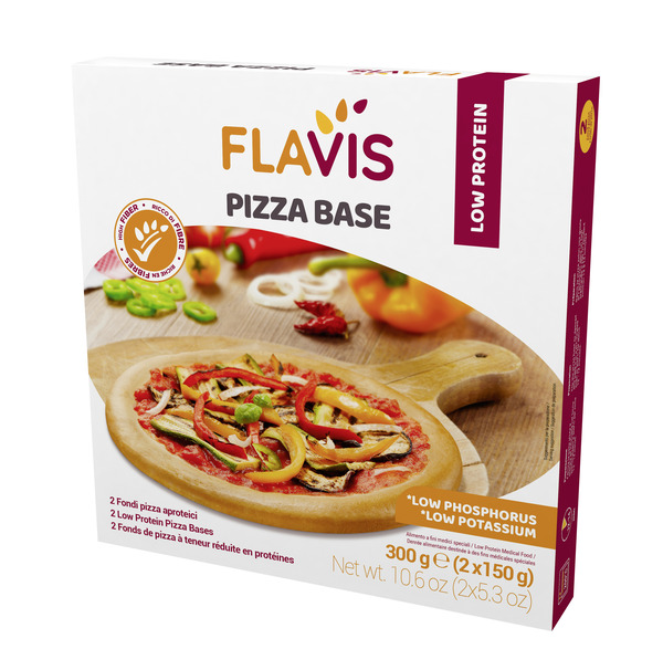 FLAVIS PIZZA BASE 2 FONDI PIZZA APROTEICI DA 150 G - goldeneffe.it