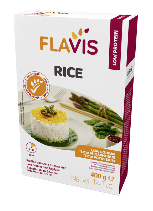 FLAVIS RICE PASTINA APROTEICA FORMATO RISO 400 G - goldeneffe.it