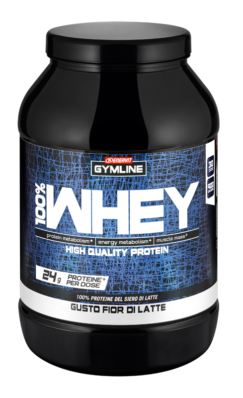 GYMLINE 100% WHEY CONCENTRATE LATTE 900 G - goldeneffe.it
