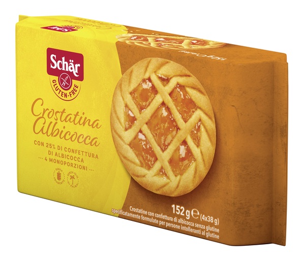 SCHAR CROSTATINA CON CONFETTURA DI ALBICOCCA 4 MONOPORZIONI DA 35 G - goldeneffe.it