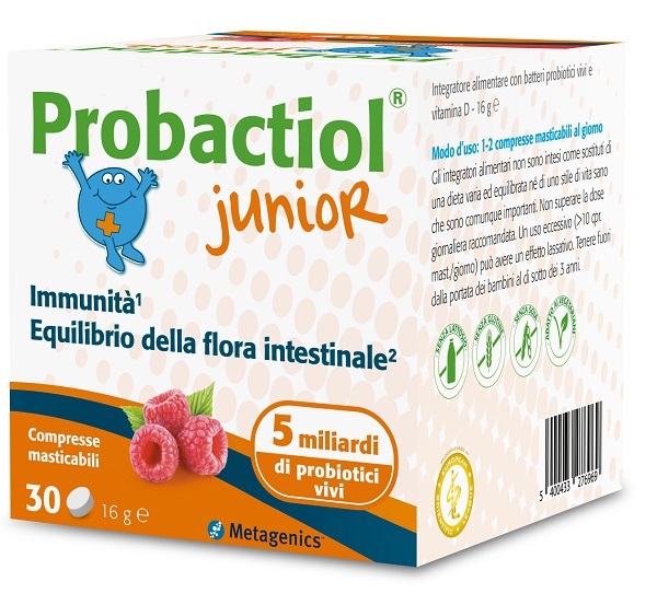 PROBACTIOL JUNIOR 30 COMPRESSE MASTICABILI NEW - goldeneffe.it