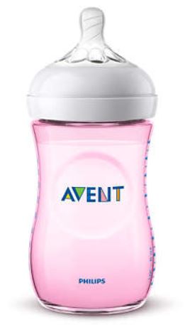 AVENT BIBERON NATURAL PP 260ML ROSA SINGLE PACK - goldeneffe.it