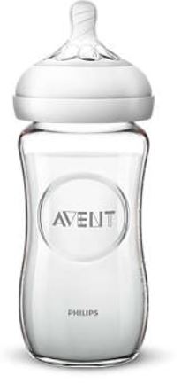 AVENT BIBERON NATURAL VETRO 240ML - goldeneffe.it