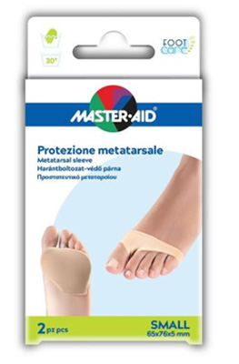 PROTEZIONE IN GEL E TESSUTO  MASTER-AID FOOTCARE PER METATARSO SMALL 2 PEZZI G2 - goldeneffe.it