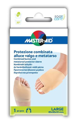 PROTEZIONE MASTER-AID FOOTCARE PER ALLUCE VALGO E METATARSO LARGE 1 PEZZO D8 - goldeneffe.it