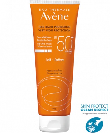 EAU THERMALE AVENE SOLARE LATTE SPF50+ 250 ML NUOVA FORMULA - goldeneffe.it