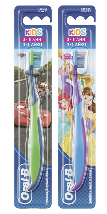 ORALB KIDS SPAZZOLINO MANUALE CARS&PRINCESS 3-5 ANNI - goldeneffe.it