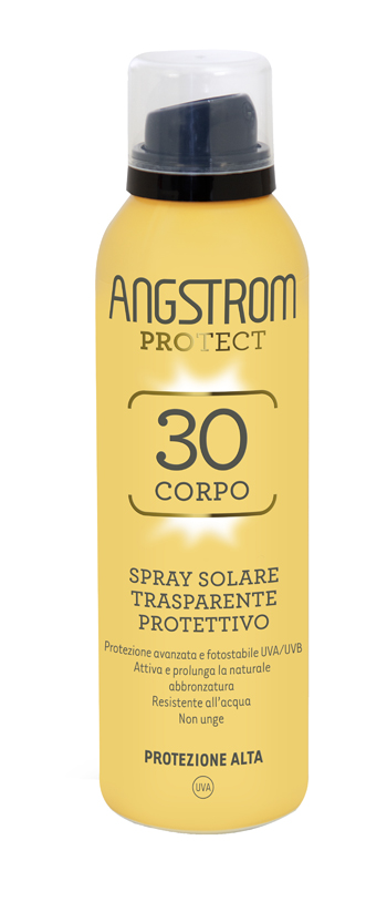 ANGSTROM PROTECT 30 CORPO SPRAY SOLARE TRASPARENTE 150 ML - goldeneffe.it
