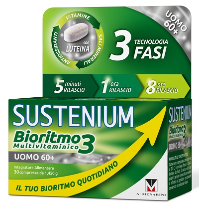 SUSTENIUM BIORITMO3 UOMO 60+ 30 COMPRESSE - goldeneffe.it