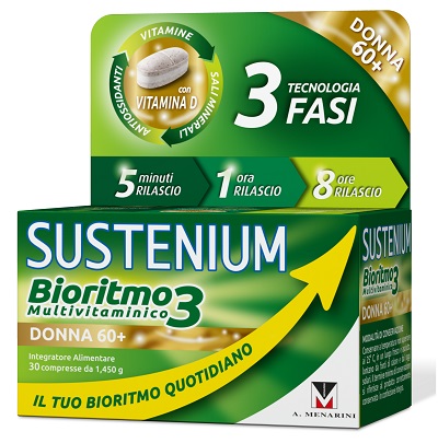 SUSTENIUM BIORITMO3 DONNA 60+ 30 COMPRESSE - goldeneffe.it