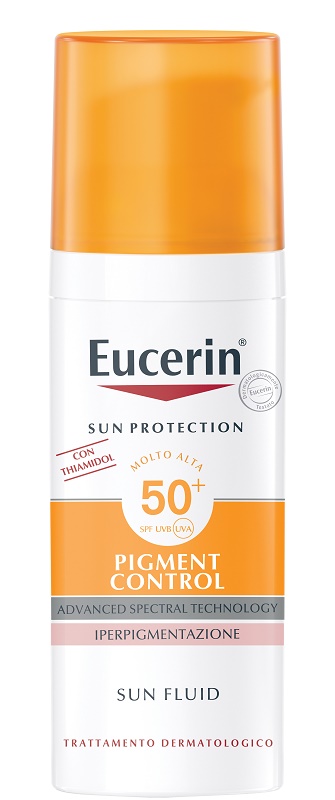 EUCERIN SUN PROTECTION SPF 50+ PIGMENT CONTROL SUN FLUID 50 ML - goldeneffe.it