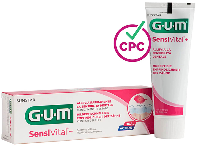 GUM SENSIVITAL + DENTIFRICIO 75 ML - goldeneffe.it
