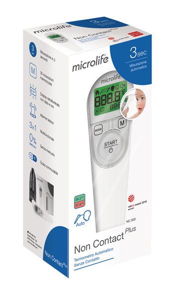 TERMOMETRO FRONTALE MICROLIFE NO CONTACT PLUS NC200 - goldeneffe.it