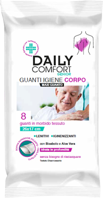 DAILY COMFORT SENIOR GUANTO DETERGENTE 8 PEZZI - goldeneffe.it