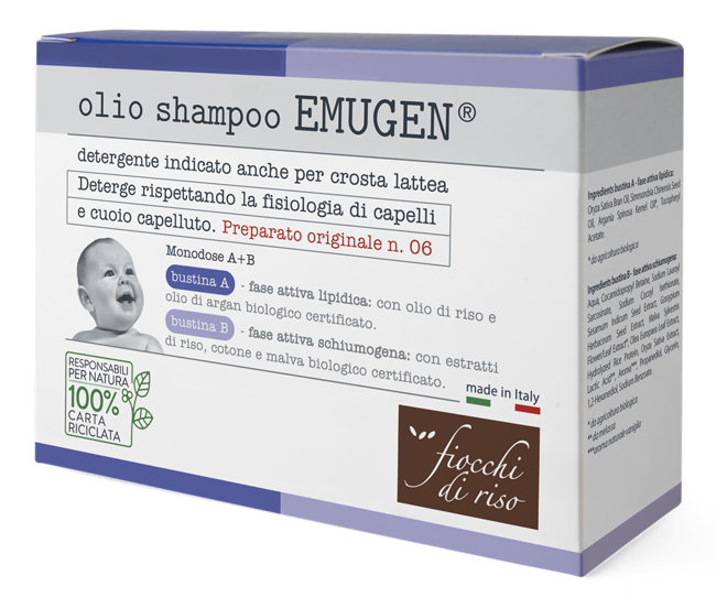 FIOCCHI DI RISO EMUGEN OLIO SHAMPOO ULTRADELICATO 45 ML - goldeneffe.it
