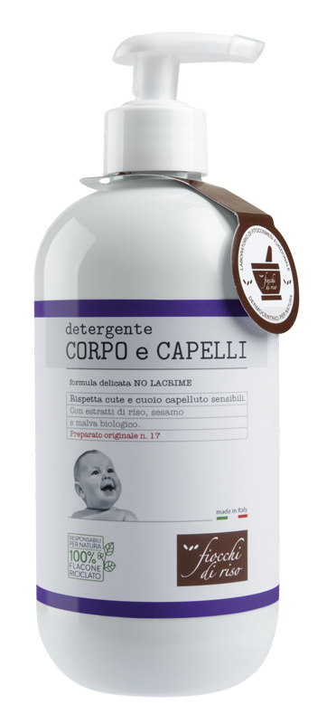 FIOCCHI DI RISO DETERGENTE CAPELLI E CORPO 400 ML - goldeneffe.it