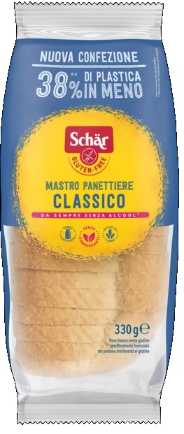 SCHAR CLASSICO DEL MASTRO PANETTIERE PANE BIANCO SENZA LATTOSIO 330 G - goldeneffe.it