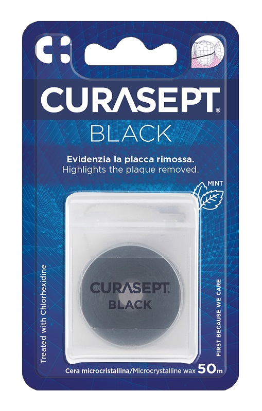 CURASEPT FLOSS CERATO NERO CLOREXIDINA - goldeneffe.it