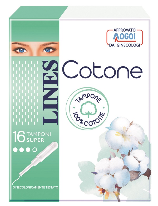 LINES COTONE TAMPONE SUPER 16 PEZZI - goldeneffe.it