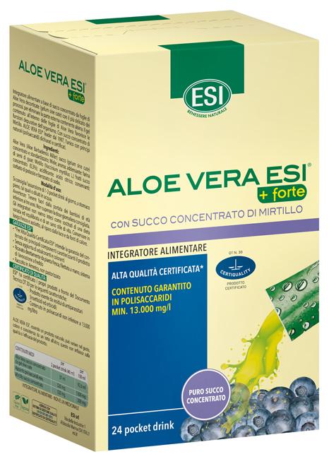 ESI ALOE VERA SUCCO + FORTE MIRTILLO 24 POCKET DRINK - goldeneffe.it