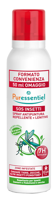 PURESSENTIEL SPRAY ANTIPUNTURA SOS INSETTI PMC 200 ML - goldeneffe.it