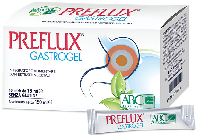 PREFLUX GASTROGEL 10 STICK PACK DA 15 ML - goldeneffe.it