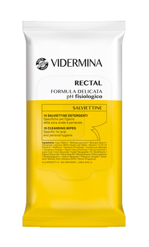 VIDERMINA RECTAL SALVIETTINE 15 PEZZI - goldeneffe.it