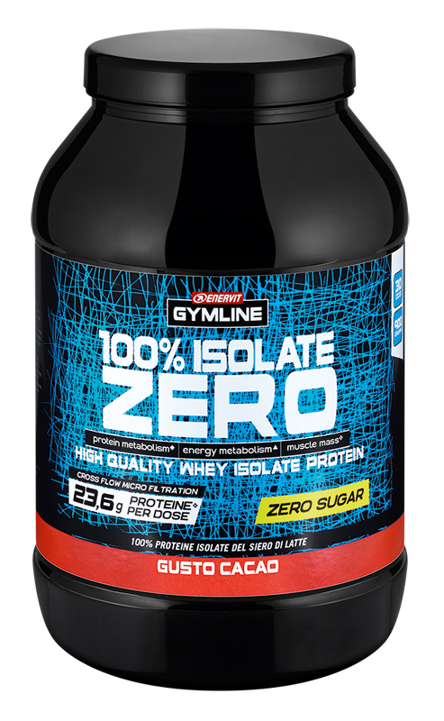 GYMLINE 100% WHEY ISO ZERO CACAO 900 G - goldeneffe.it