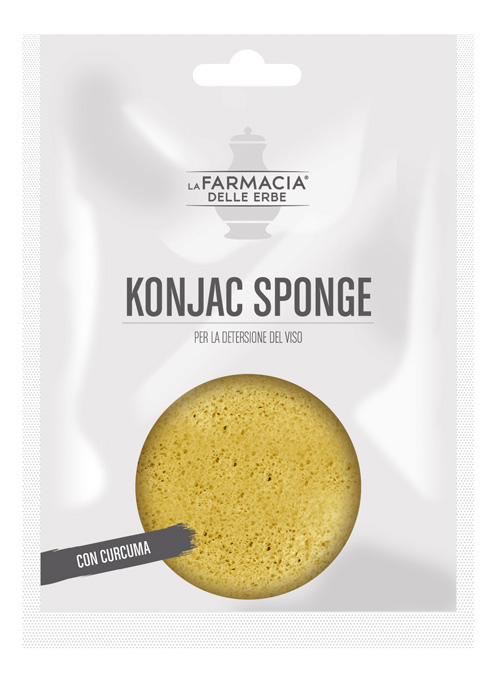FDE KONJAC SPONGE CURCUMA 1 PEZZO - goldeneffe.it