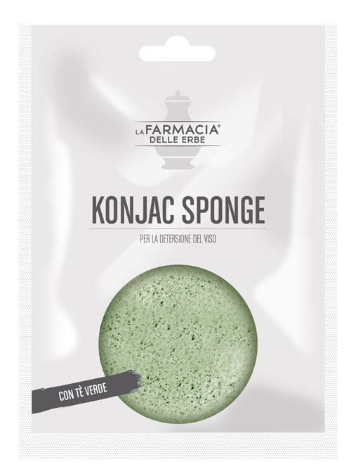 FDE KONJAC SPONGE TE' VERDE 1 PEZZO - goldeneffe.it