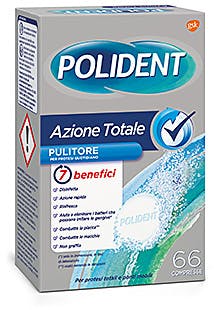 POLIDENT AZIONE TOTALE 66 COMPRESSE PULITORE PER PROTESI QUOTIDIANO - goldeneffe.it