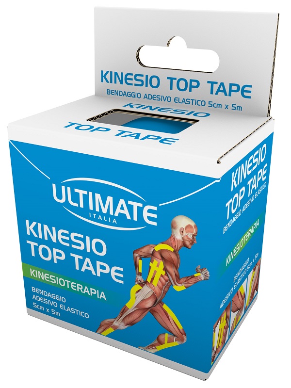 CEROTTO NEUROMUSCOLARE KINESIO TOP TAPE 5 CM X 5 M - goldeneffe.it