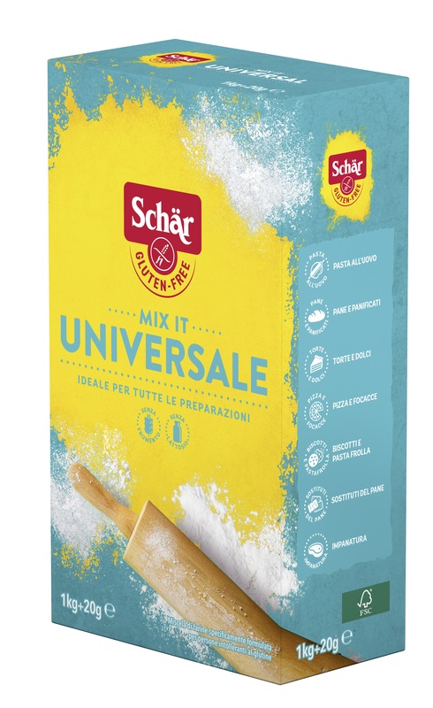 SCHAR MIX IT FARINA UNIVERSALE SENZA LATTOSIO 1 KG + 20 G - goldeneffe.it