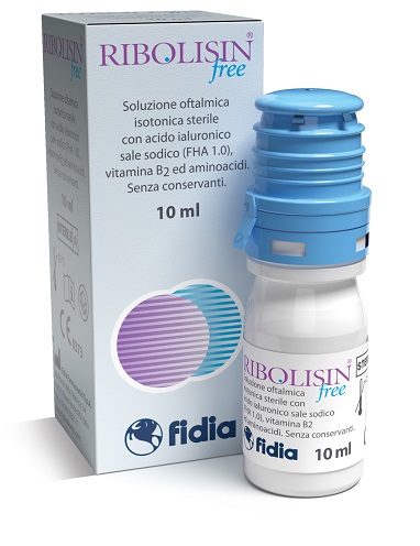 COLLIRIO SOLUZIONE OFTALMICA RIBOLISIN FREE 10 ML - goldeneffe.it