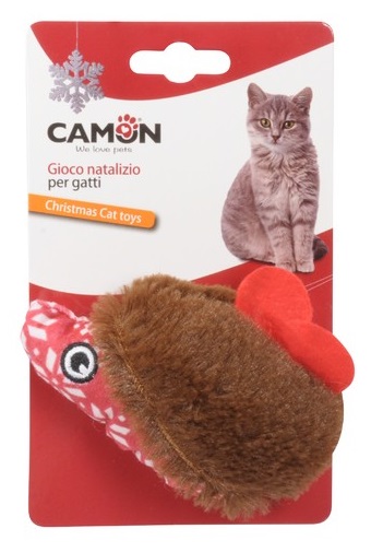 GIOCO PER GATTO PELUCHE RICCIO NATALIZIO - goldeneffe.it