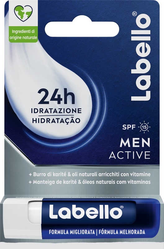 LABELLO ACTIVE FOR MEN SPF 15 5,5 ML - goldeneffe.it