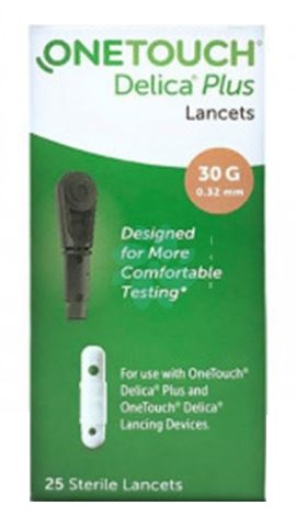 LANCETTE PUNGIDITO ONETOUCH DELICA PLUS 25 PEZZI - goldeneffe.it