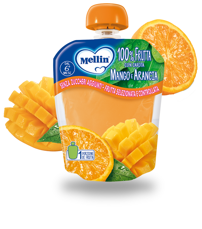MELLIN POUCH ARANCIA MANGO 90 G - goldeneffe.it