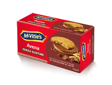 MC VITIE'S AVENA AL CIOCCOLATO AL LATTE SENZA GLUTINE 150 G - goldeneffe.it