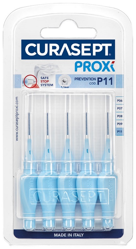 CURASEPT PROXI P11 AZZURRO/LIGHT BLUE 5 PEZZI - goldeneffe.it