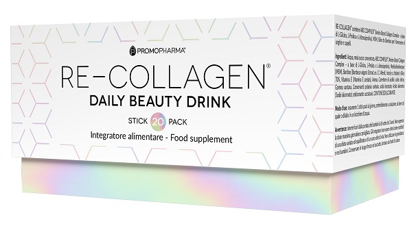 RE-COLLAGEN DAILY BEAUTY DRINK 20 STICK PACK X 12 ML - goldeneffe.it