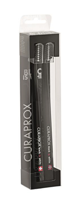CURAPROX BLACK IS WHITE DENTIFRICI SBIANCANTI 2 SPAZZOLINI - goldeneffe.it