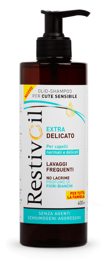 RESTIVOIL EXTRA DELICATO OLIO SHAMPOO PER CUTE SENSIBILE 400 ML - goldeneffe.it
